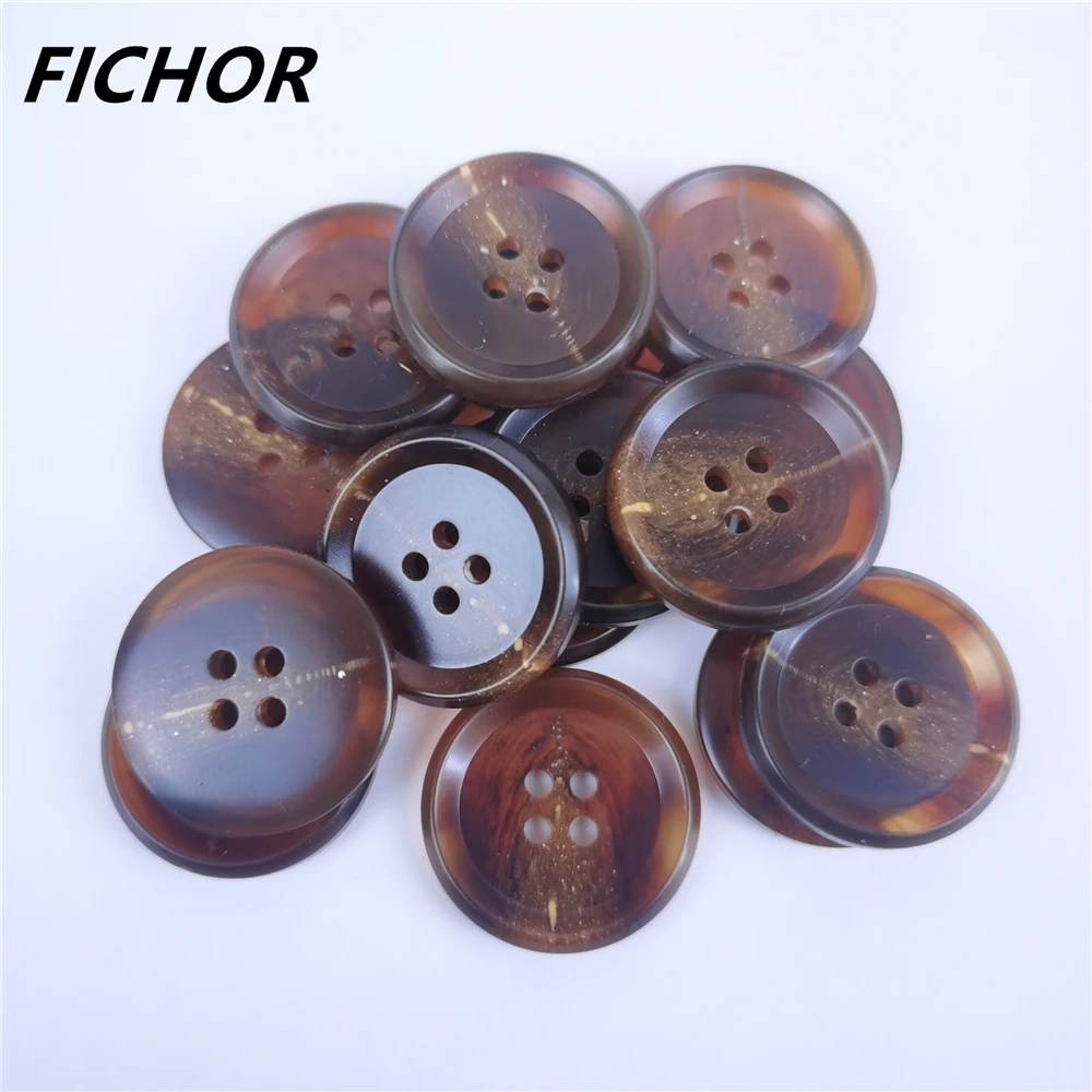 10/20pcs 25mm 4 Holes Buttons Sewing Accessories Size Complete for Clothing Decorative Plastic Buttons Handmade DIY