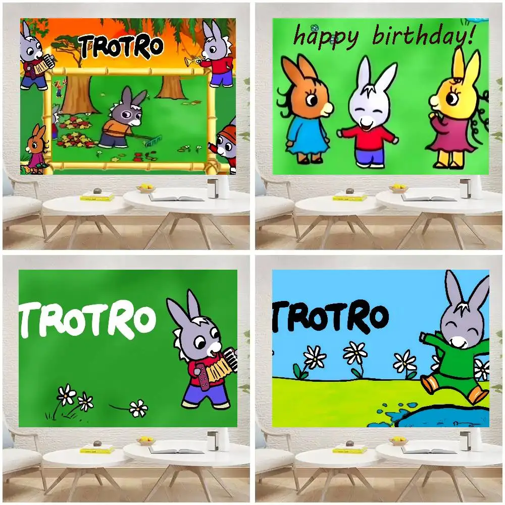 Fotografie-Hintergrund für Kindergeburtstag, Fotohintergrund, Baby-Banner, Cartoon, Cartoon Lane Trotro, Anime