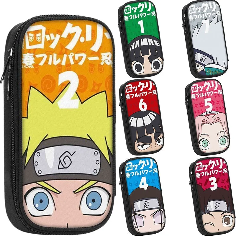 

Наруто пенал большой емкости пенал сумка-держатель коробка для мальчиков офисный органайзер для студентов школьные канцелярские принадлежности подарок