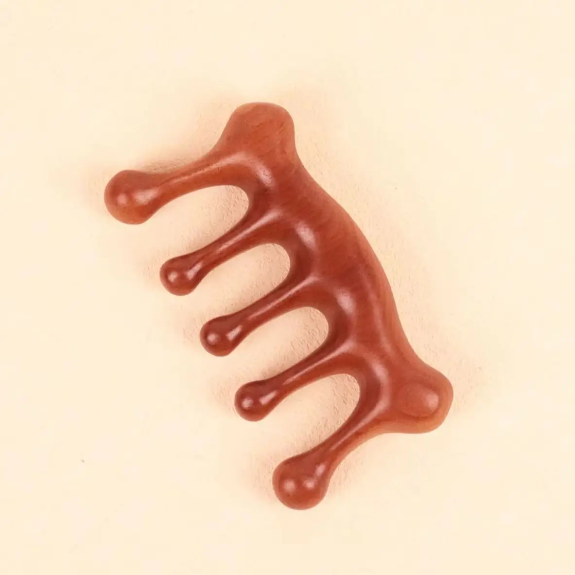 

Golden sandalwood wooden massage comb, scraping meridian dredging hairdressing tool, Special for real hair wigs