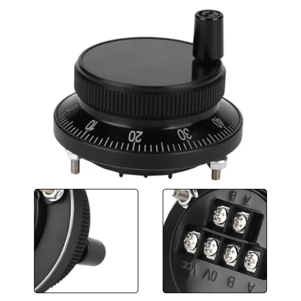 5V 60MM Handwheel Pulse Encoder 6-terminal 5V 60mm CNC Handwheel Pulse Encoder Suitable For CNC Machine Tools