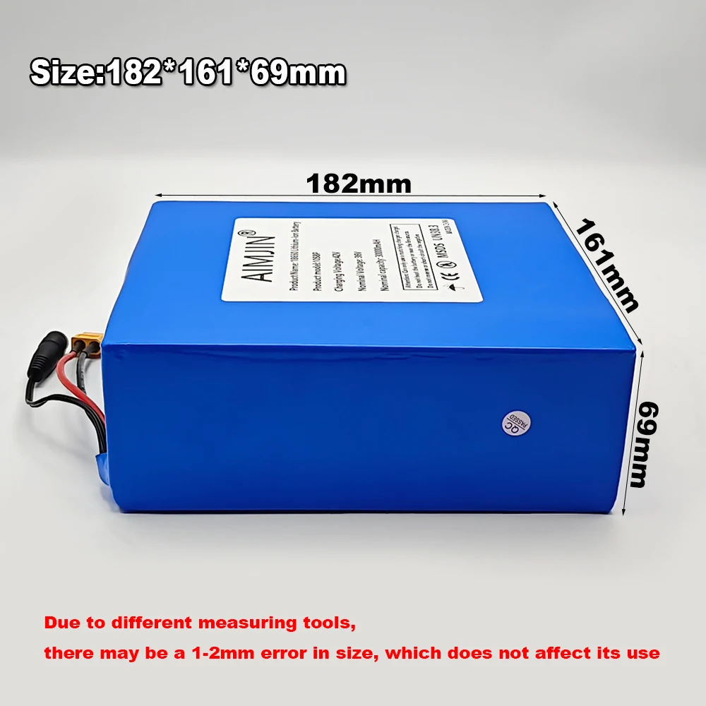 36V Battery 30000mah  Lithium-ion 10S8P Battery Pack 250W~1000W for Ebike,Car,Bicycle,Scooter with BMS