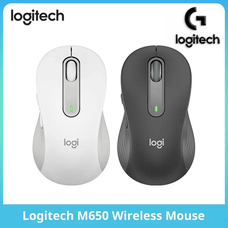 

Logitech M650 Signature Bluetooth Wireless Mouse – SmartWheel Scrolling, SilentTouch Tech, 24-Month Battery + M350/M280/M350POP