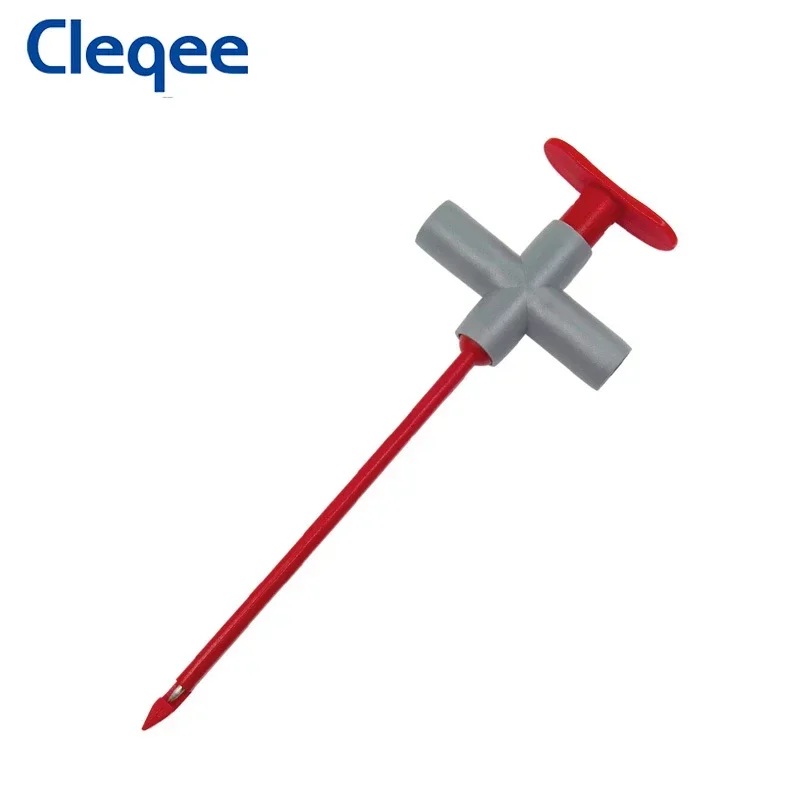 Imagem -04 - Cleqee P5010 Clipe de Gancho de Teste Isolado Sonda de Punção Não Destrutiva Mola Embutida Compatível com Plugue Banana de mm