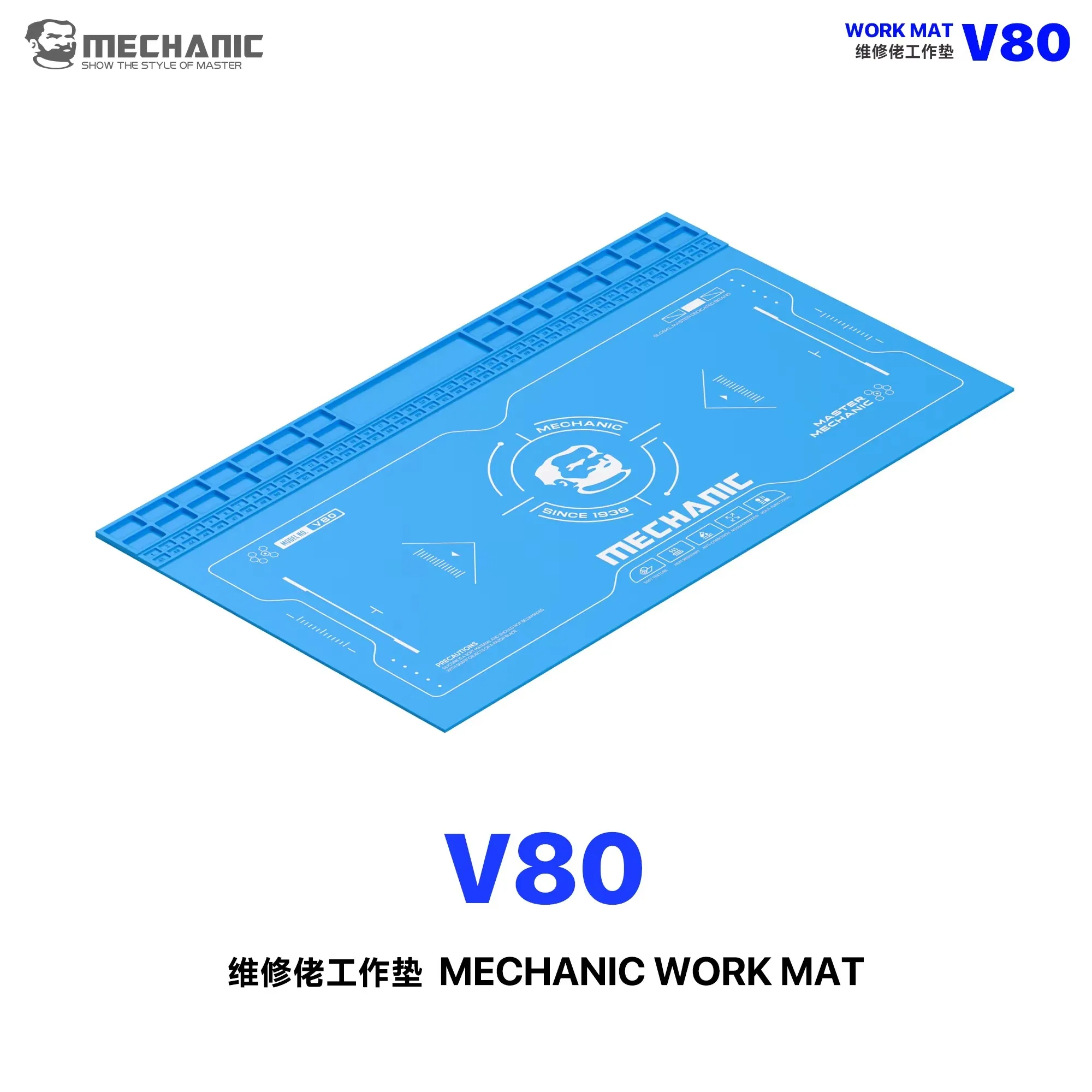 MECHANIC V80 Multi-purpose Work Mat 600*350MM Larger Size for Phone Maintenance Heat Insulation Motherboard Fixing Tool Pad