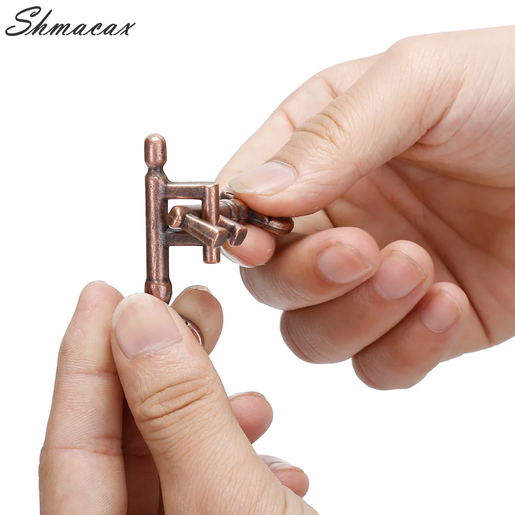 1 Stuks Legering Sleutelhanger Puzzel Hersenen Tester Iq Test Kinderen Volwassenen Intelligent Speelgoed