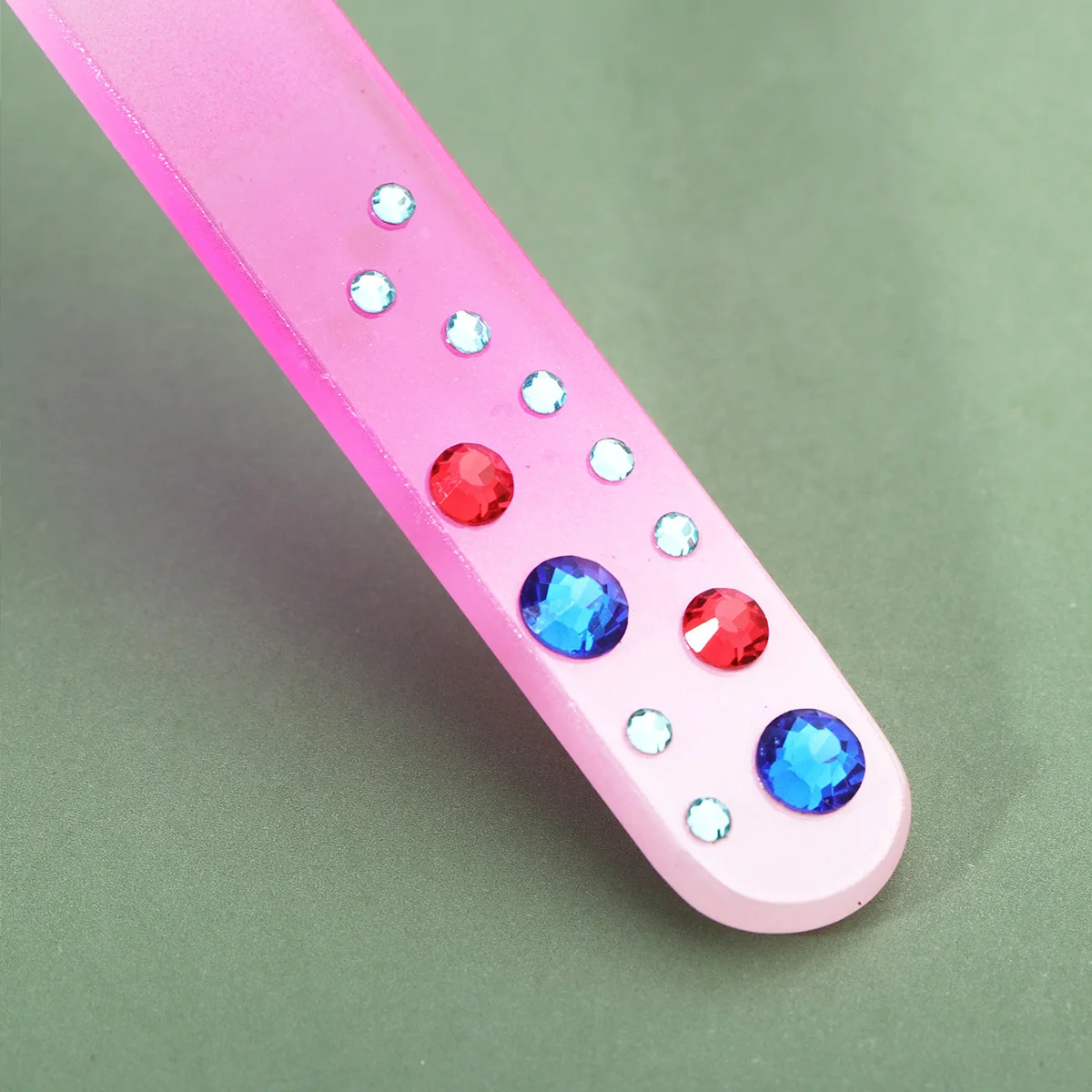 

2Pcs Colorful Glass Nail File Easy Use Nail for Natural False Nails Pedicure Manicure Fingernail Care Tools