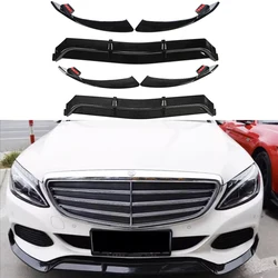 Car Front Bumper Lower Splitter Lip Spoiler Diffuser Body Kit For Mercedes Benz W205 2015 2016 2017 2018