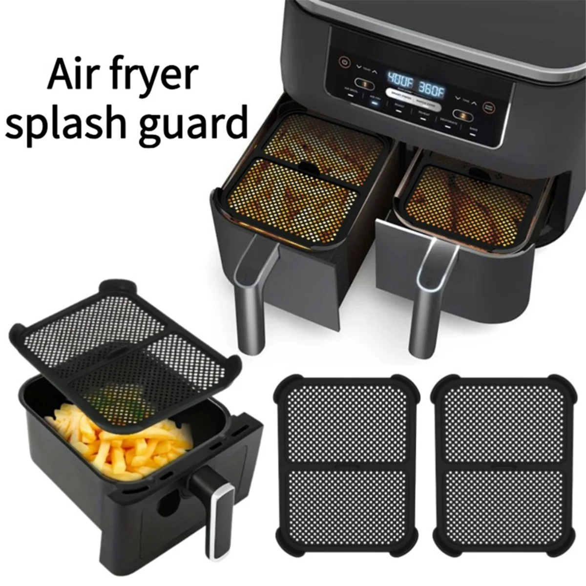 Hot Air Fryer Splash Guard Reusable Air Fryer Splash Guard Air Fryer Accessories Kitchen Tools