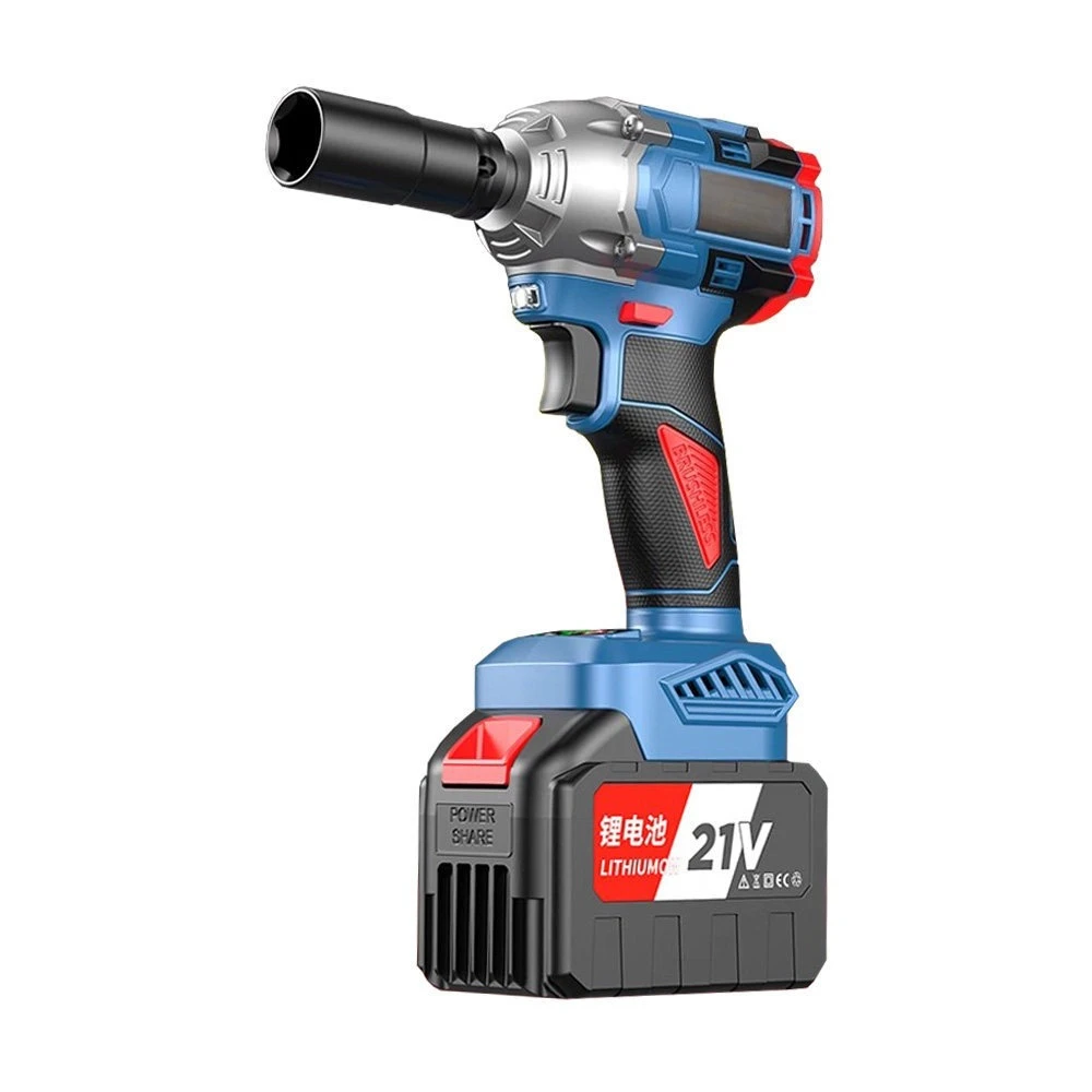 high torque lithium battery impact wind cannon, rechargeable electric board hand, special for shelf workers and auto repair