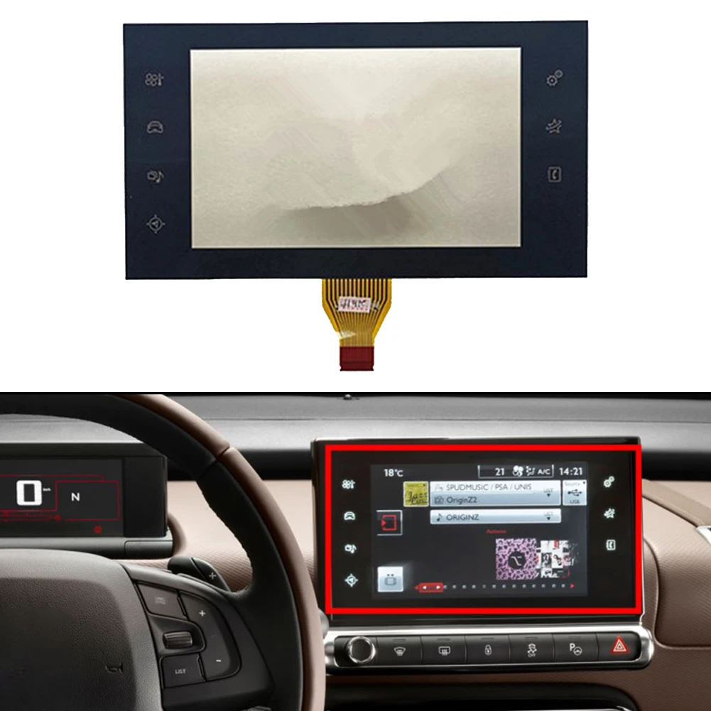 

98010025zd For C4 Cactus LCD Display Replacement Touch Screen Car Stereo Screen Touch Screen Glass Digitizer 5V High Quality