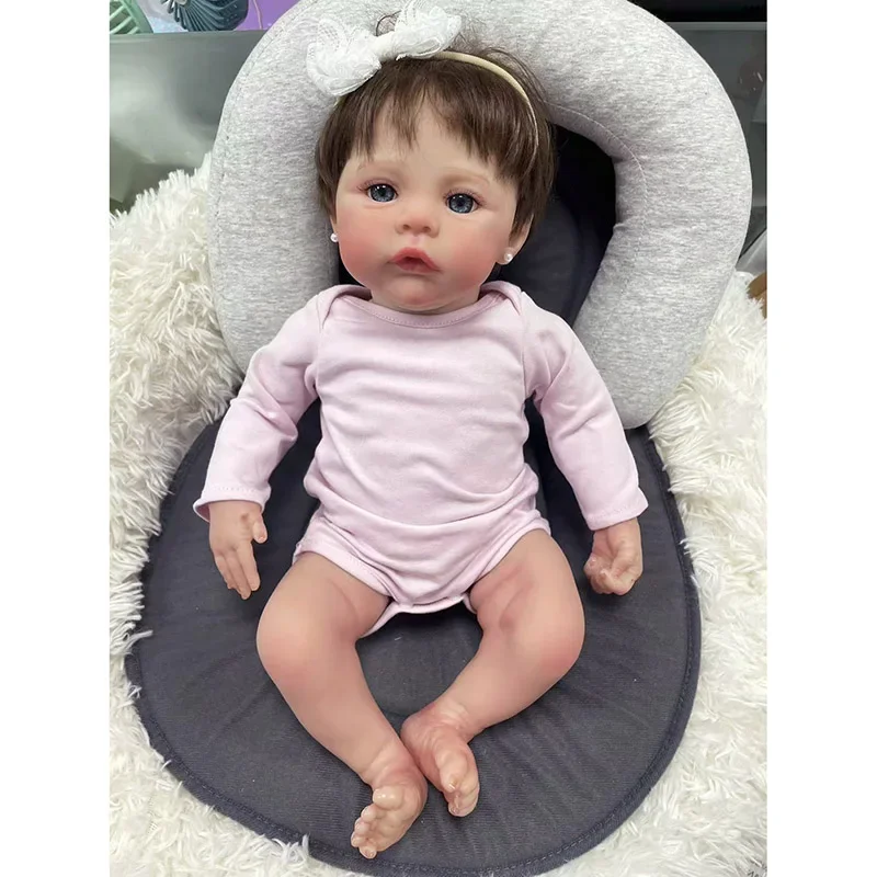 19inch Already Finished Bebe Reborn Dolls Meadow Soft Touch Lifelike Newborn Baby 3D Skin with Visible Veins Muñecas Bebe Reborn