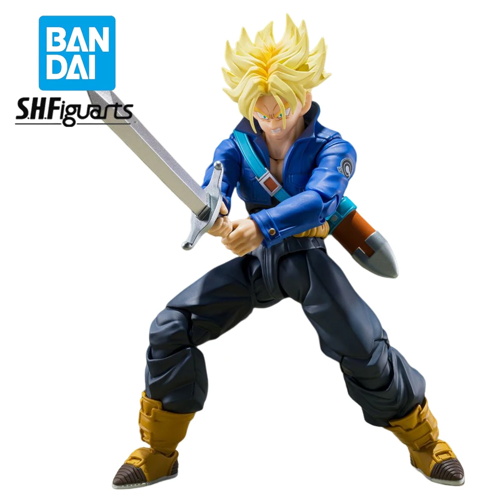 

In Stock Bandai Genuine S.H.Figuarts Dragon Ball GT Trunks 14CM Super Saiyan Action Figure Boxed Collectible Model Doll Toys