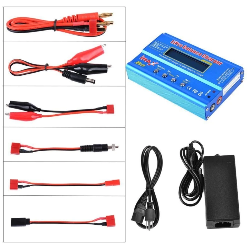 IMAX B6 Lipo Balance Charger Discharger AC Power 12V 5A Adapter for RC Car 80W Battery Charger