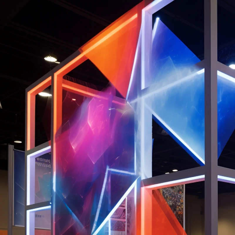 Exhibition Modular Booth System 3x6m Custom Brand Portable Cosmetic Trade Show Display Aluminum Led Backlit Booth