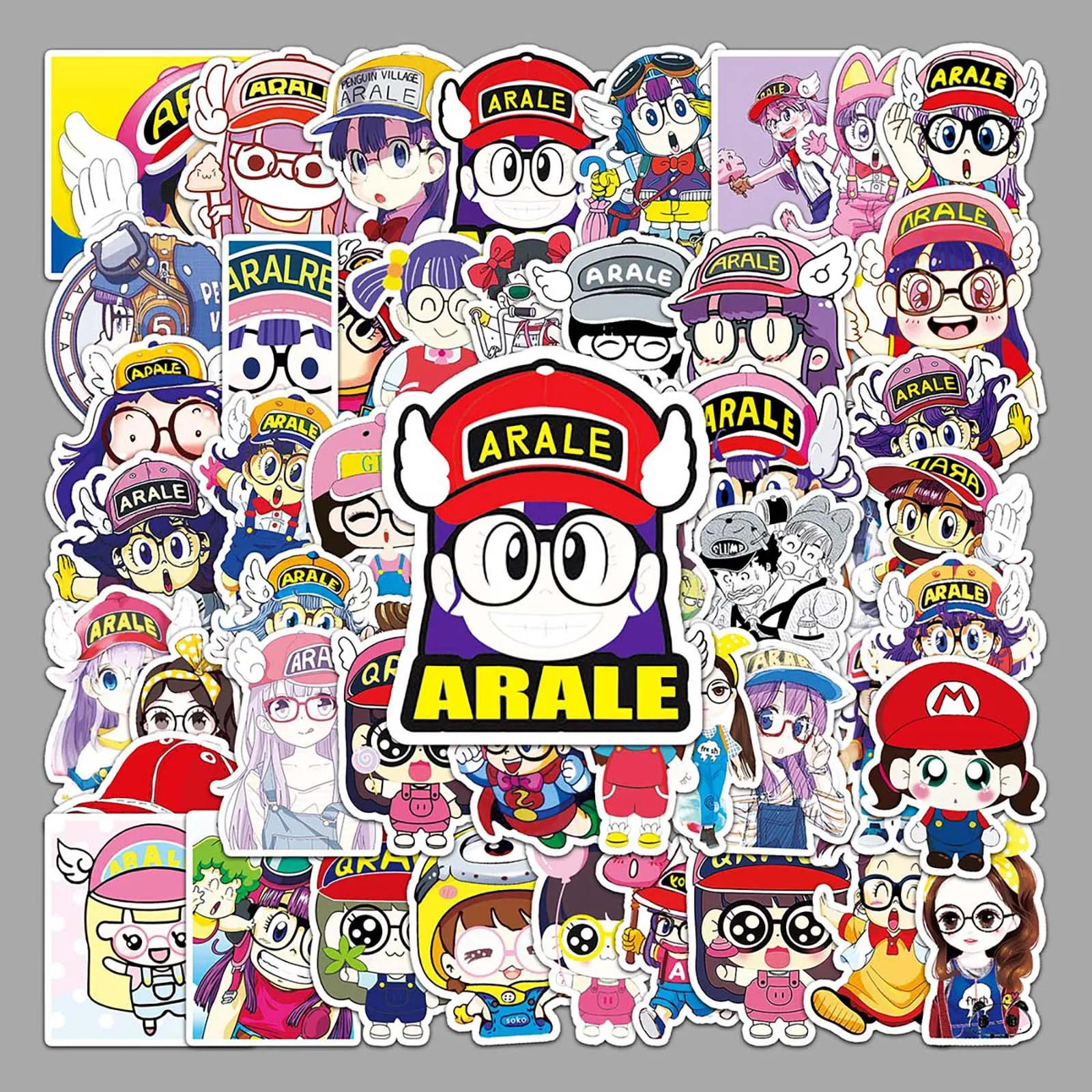 

10/30/50PCS Cute Cartoon Dr.SLUMP Arale Anime Sticker DIY Decoration PVC Waterproof Skateboard Notebook Graffiti Toy