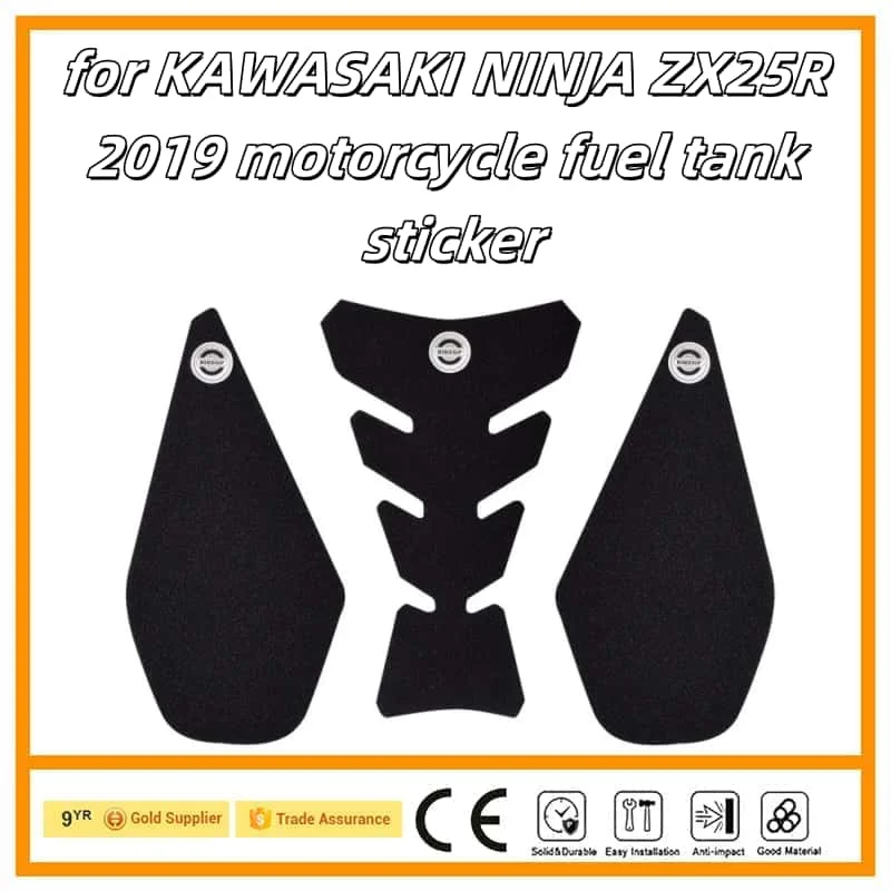 

Motorcycle Sticker Tank Non Slip Tank Traction Side Pad Protective Decal for KAWASAKI NINJA ZX25R 2019-new