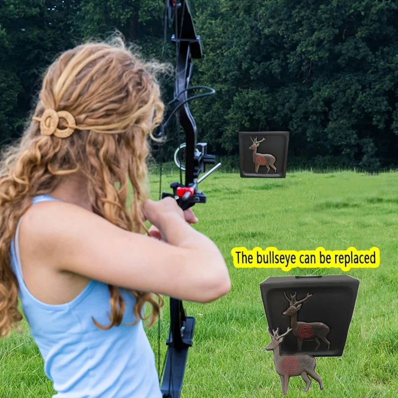 Mainan Sasaran Menembak Sasaran Hewan Rusa 3D Sasaran Babi Hutan Portabel untuk Latihan Menembak Latihan Berburu Luar Ruangan