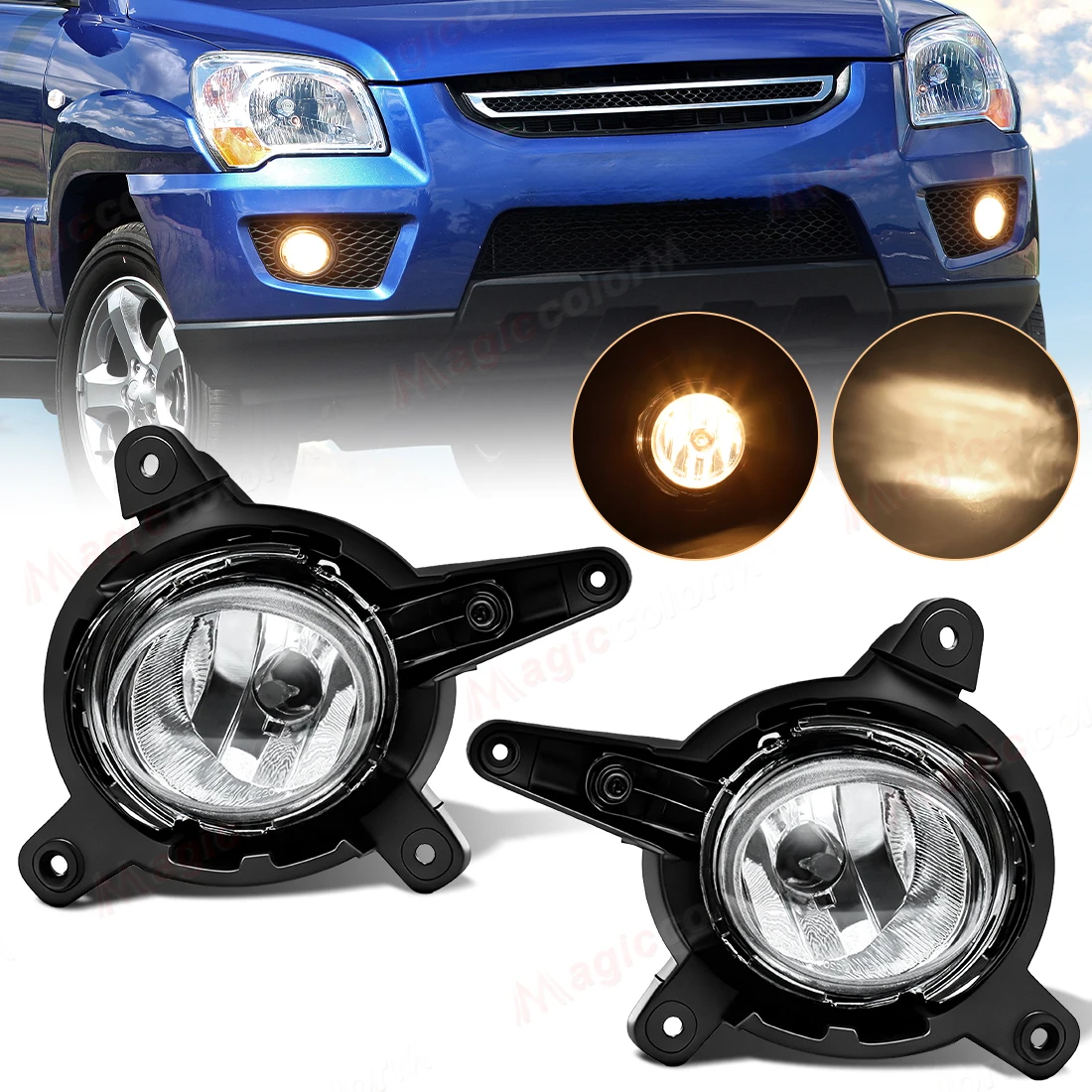 

For KIA Sportage 2009 2010 2011 2012 fog lamp Front Bumper Driving Light Halogen Bulb Lamp Car Accessories