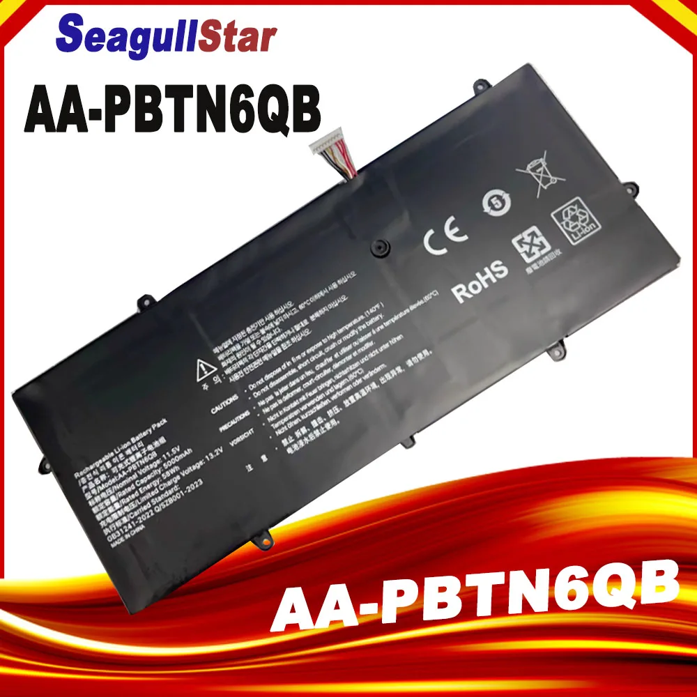 

AA-PBTN6QB Аккумулятор для ноутбука Samsung Notebook 9 900X5N NP900X5N NP900X3N 900X3T3ICP5/40/88-2 Черный