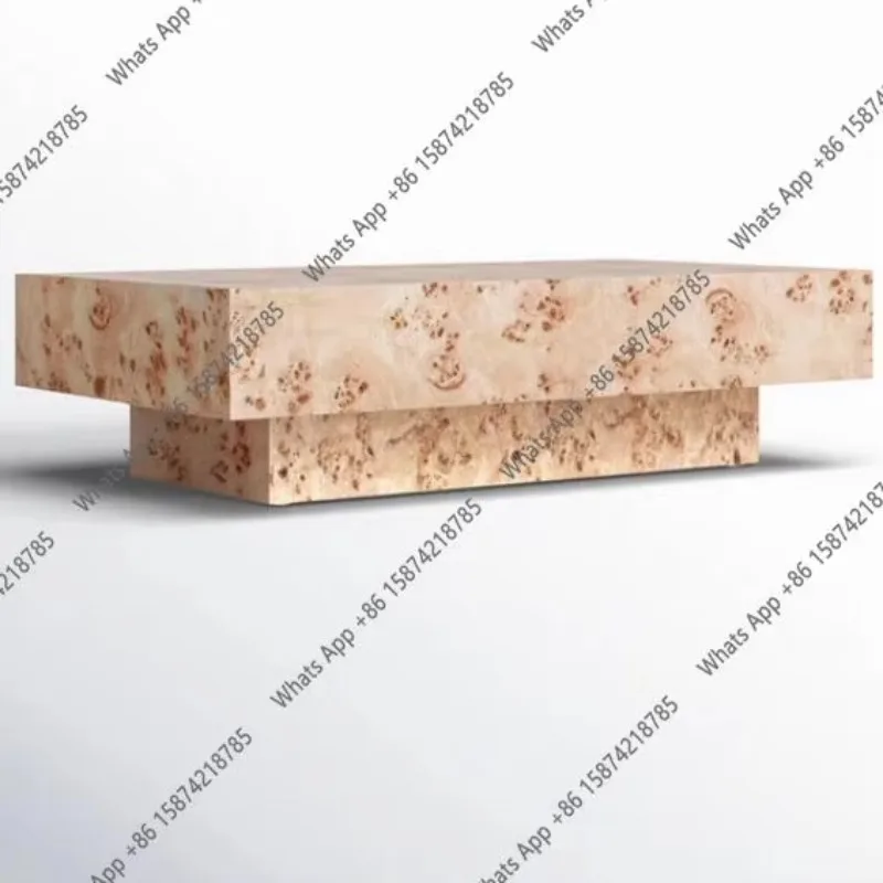 N65 High-end living room coffee table French medieval villa style coffee table rectangular creative designer