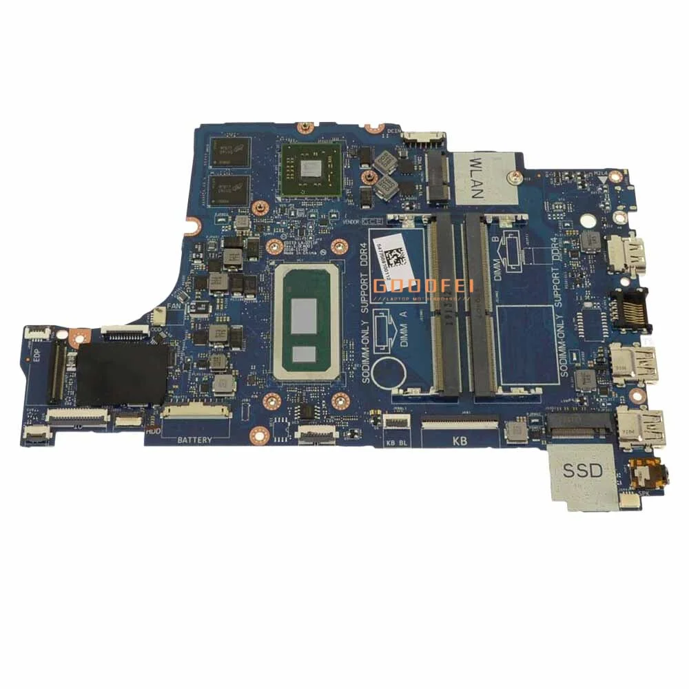 

Laptop Motherboard Mainboard LA-G711P With I7-8565U CPU V2G GPU For Dell Inspiron 3480 3580 3481 3780 CN-0MDK17 100% Tested OK