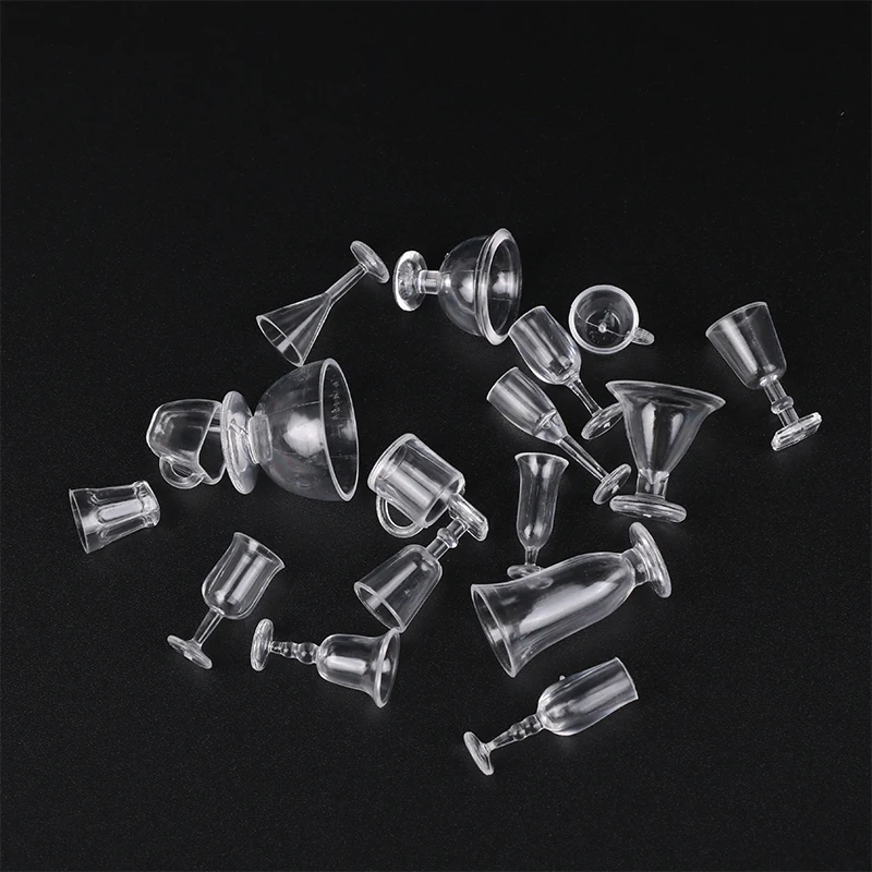 

17pcs/lot plate cup dish bowl tableware set Dollhouse Miniature Toy Doll Food Kitchen living room Accessories 1:12 Scale