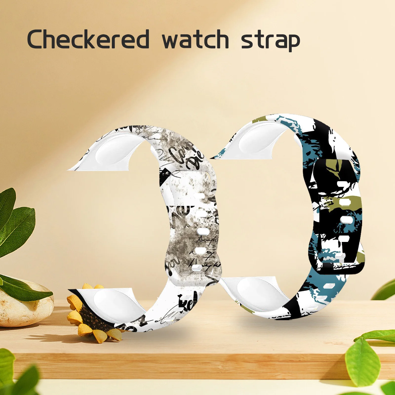 

Suyi Space Series Printed Strap for Apple Watch 10 9 8 7 SE Silicoe Band Replaceable Bracelet for iWatch 42mm 41mm 40mm 38mm