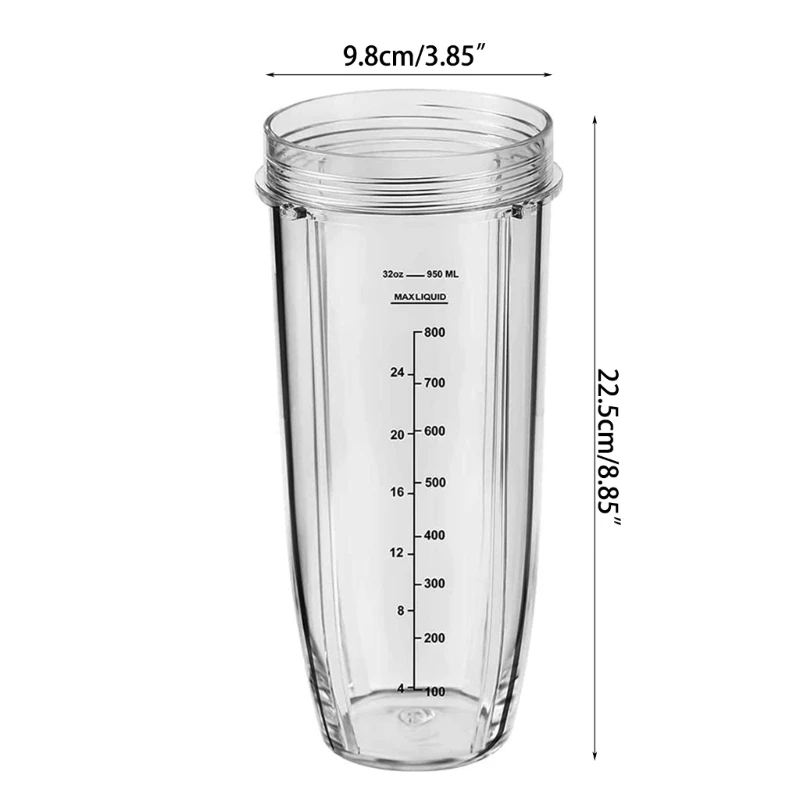 2 Cốc Máy Xay Sinh Tố 32OZ Có Thang Đo Cho BL484 BL486CO BL480 BL492W A6HB