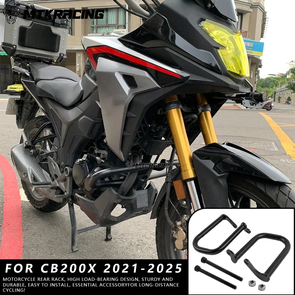 

MTKRACING For HONDA CB200X 2021-2025 Motorcycle Bumper Protection Engine Guard Crash Bar Body Frame Protector parts