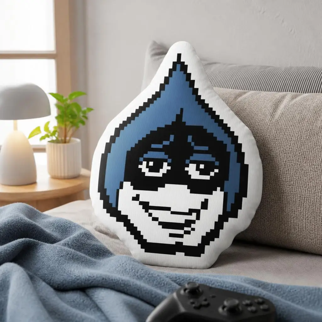 Deltarunes Lancer Magnet Plush Pillow Cushion Irregular Stuffed Throw Pillow Home Decor Gift Sofa Bed Couch