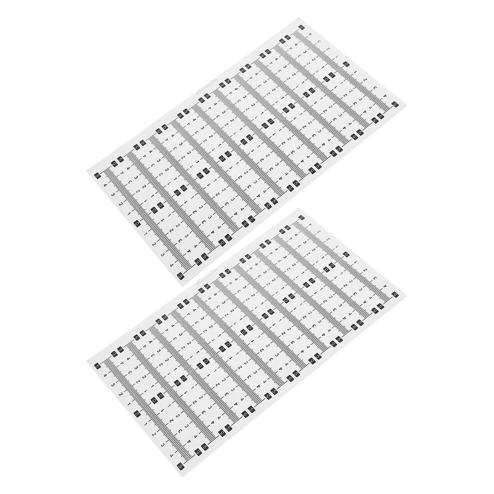 2Set Self Adhesive Workbench Scale Ruler Tape Adhesive Backing Measuring Tape Stick Ruler Drafting Table Measurement