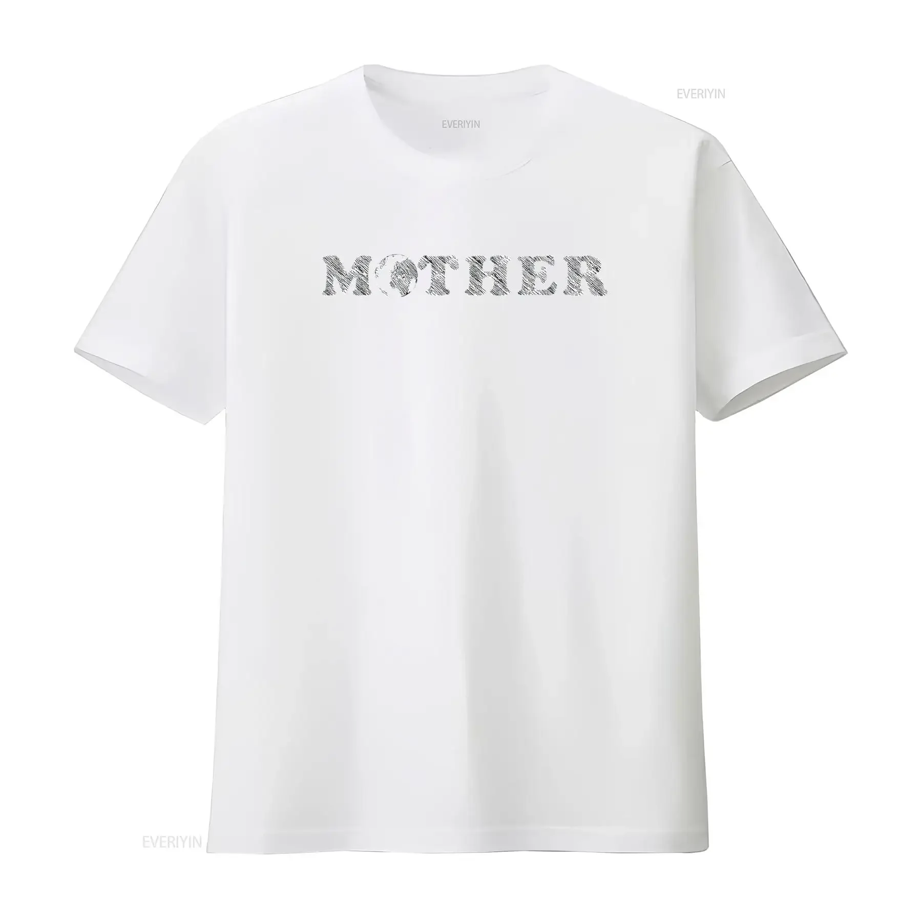 تي شيرت Earthbound Mother Earth أسود 3XL ملابس مصممة متعددة الاستخدامات مغسولة عتيقة للارتداء اليومي مريح وأنيق