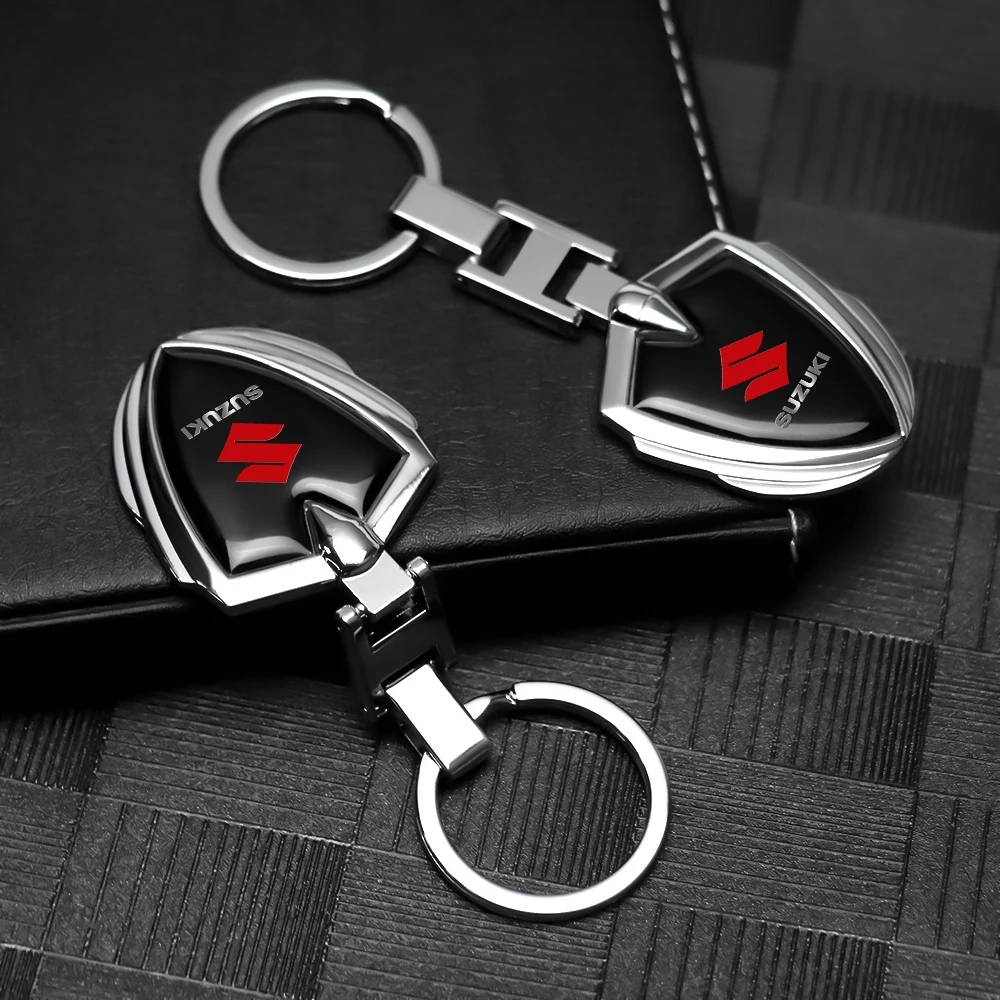 Accesorios de decoración para coche, llavero de Metal 3D, decoración para Suzuki Swift Samurai Baleno Vitara Jimny Sierra Ignis Alto AX100 Liana