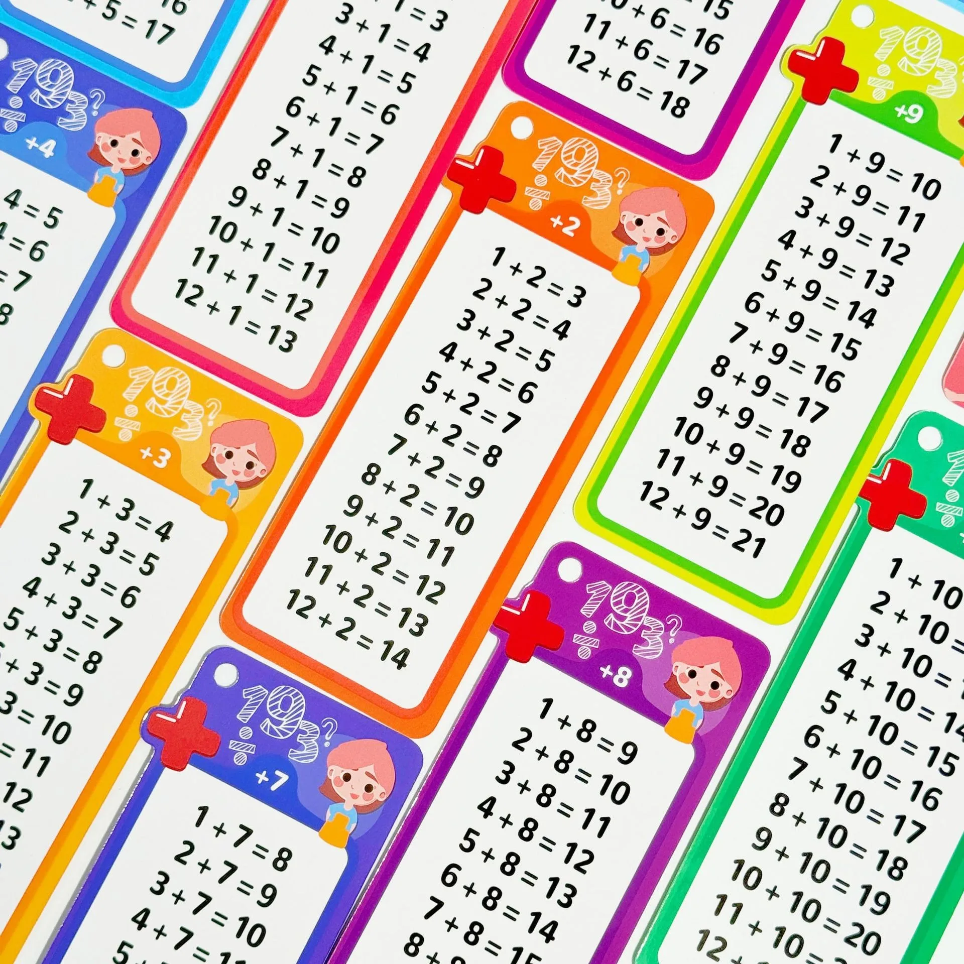 Teaching Aids 0-12 Multiplication Charts Times Table Cards Self Check Math Learning Tool Montessori Mathematical Training Cards