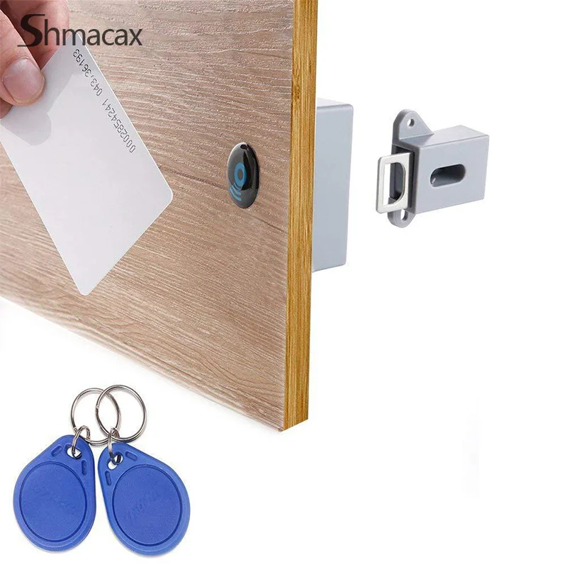 

1Set RFID Electronic Cabinet Lock Invisible Hidden Free Opening Intelligent Sensor Smart Lock Locker Wardrobe Drawer Wooden Lock