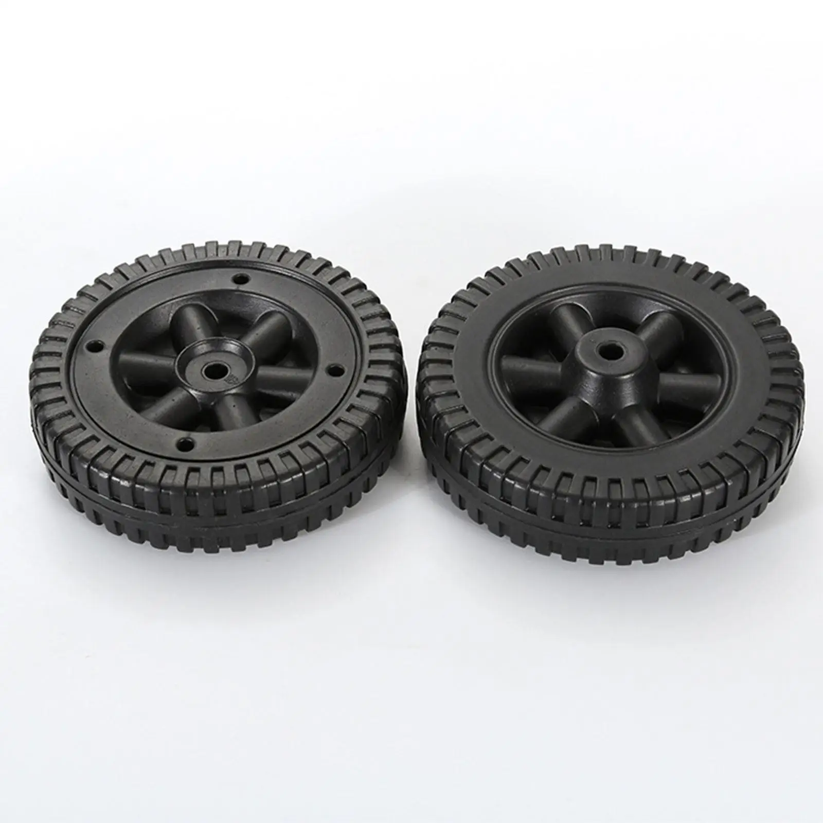 2 Pack BBQ Grill Wheels 15cm Easy to Install Lightweight Replacement Part Hand Truck Tires for Most Grills BBQ Grills Accessory