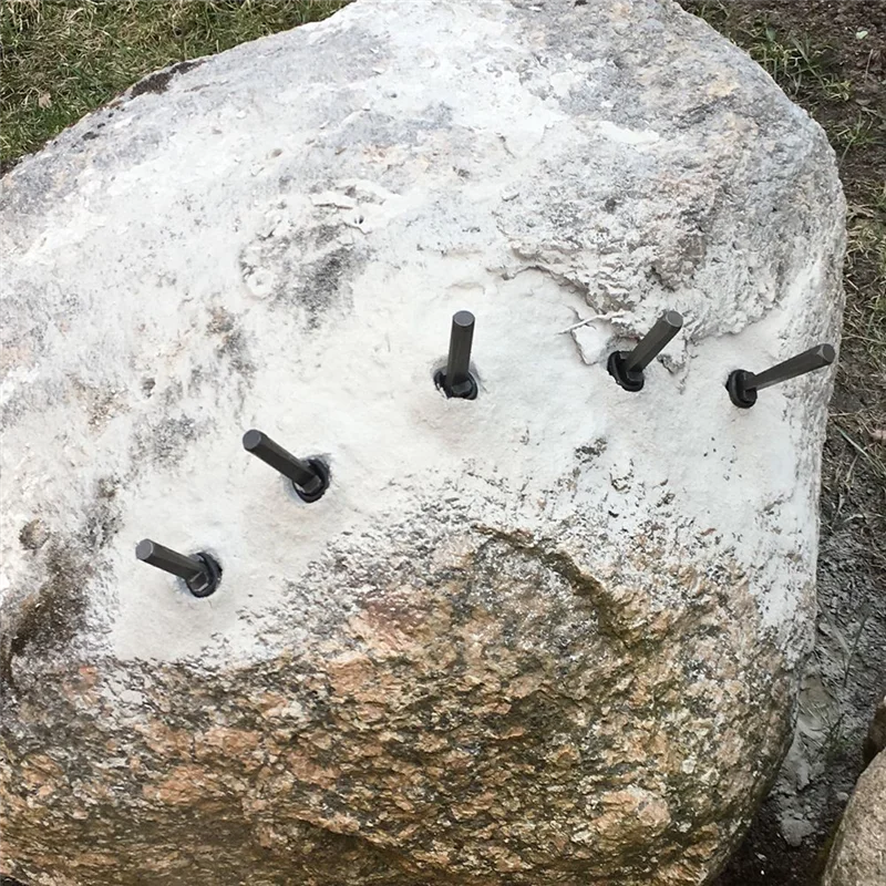 ONCE Splitter per pietra Forgranite/separatore per marmo Utensile manuale Strumenti per rompere la roccia Cuneo divisore per pietra