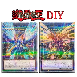 Yu-Gi-Oh DIY cards Galaxy-Eyes Prime Photon Dragon Gold Crush Flash Favorite collectible cards for anime boys holiday gifts