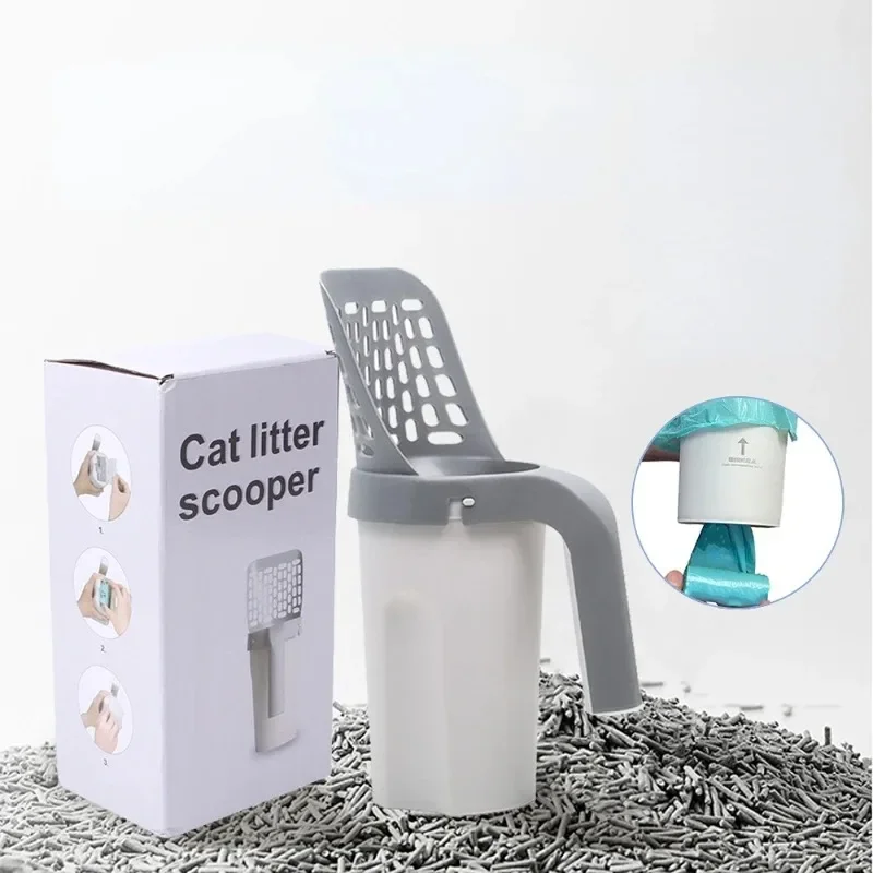 Cat Litter Scoop Self-cleaning Cat Litter Box Shovel Kitty Toilet Clean Tool for Litter Tray Sandboxes Shovel Sand Cats Supplies