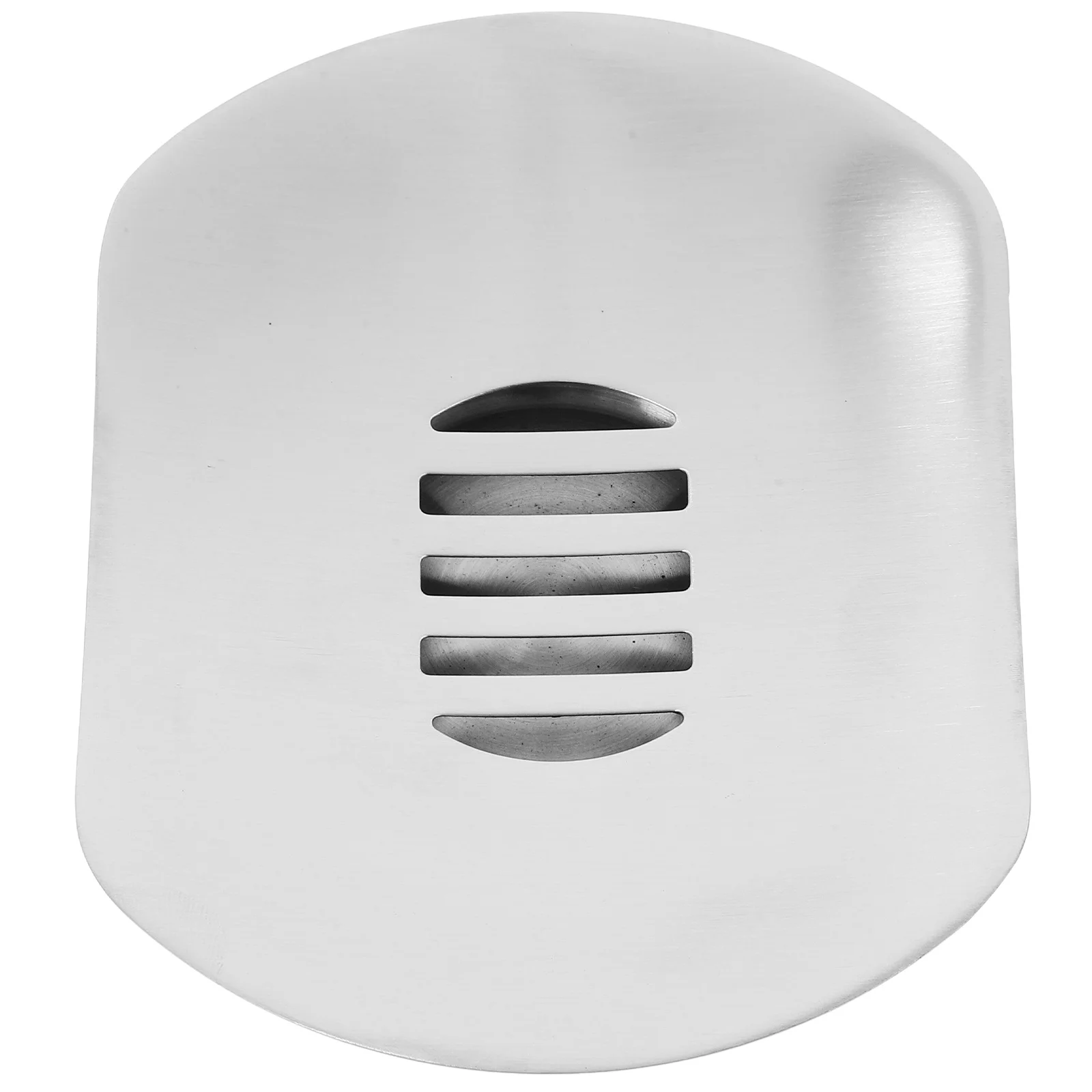 

Stainless Steel Box Metal Wire Drawing Finish Drainage Channels Round Soap Dish For Bathroom Draining Soap Holder