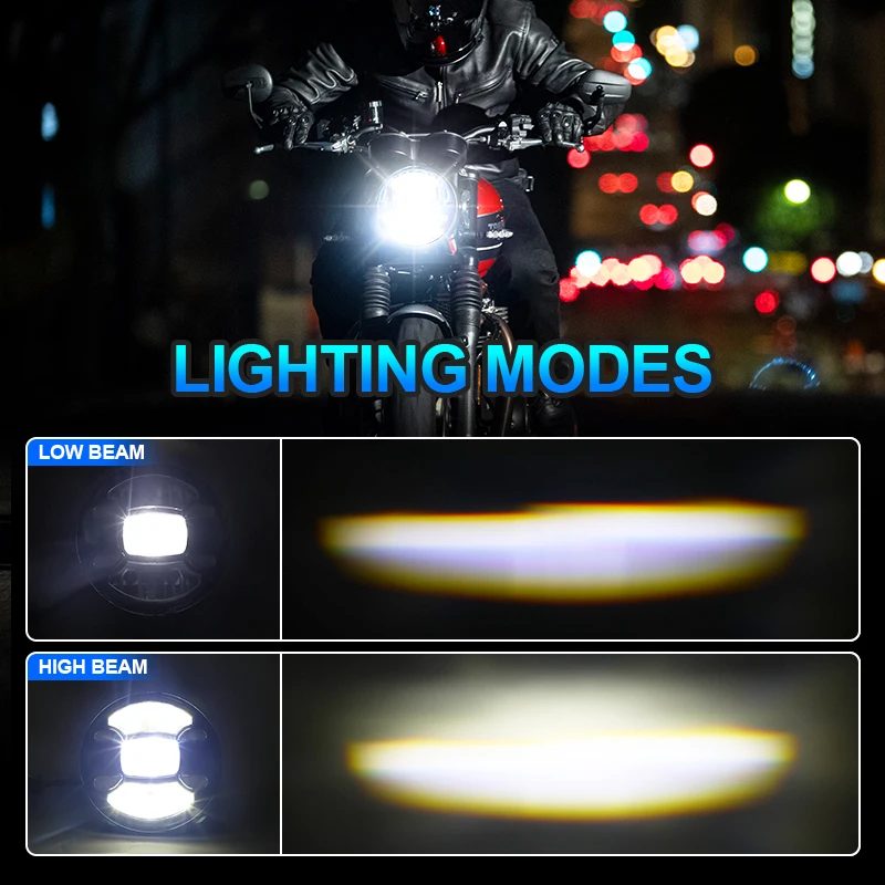 7 Inch Motorcycle Led Headlight Universal Round 7\