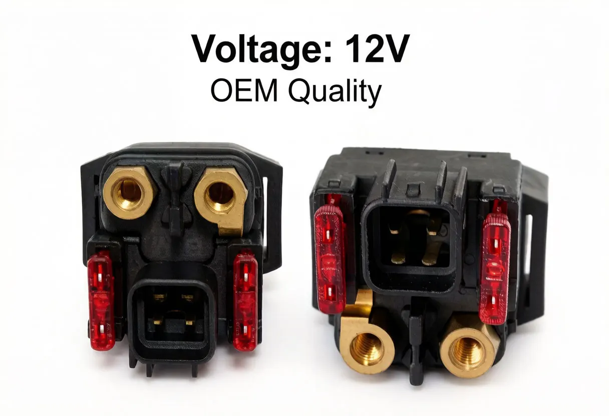 

12V Motorcycle Starter Relay for Yamaha YBR125, Direct Replacement Magnetic Switch with Copper Terminals”
