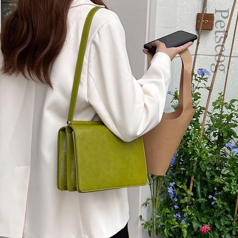 Summer Handbags For Women Glossy Leather Luxury Square Underarm Purse Designer Fashion Casual Shoulder Bags Trend 2025 New image 2