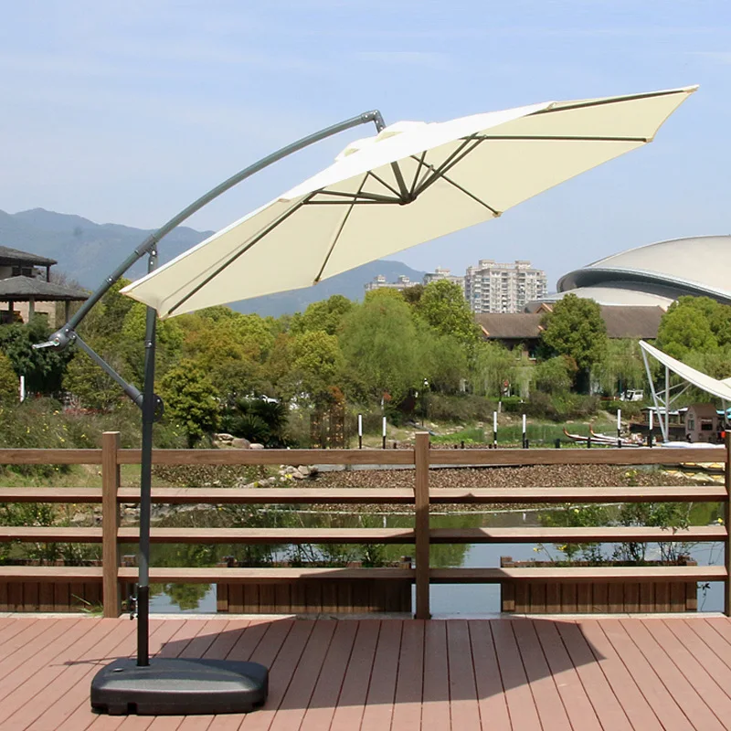 

Outdoor Parasol Practical Banana Umbrella Beach Advertising Security Rainproof Sun Side Standing