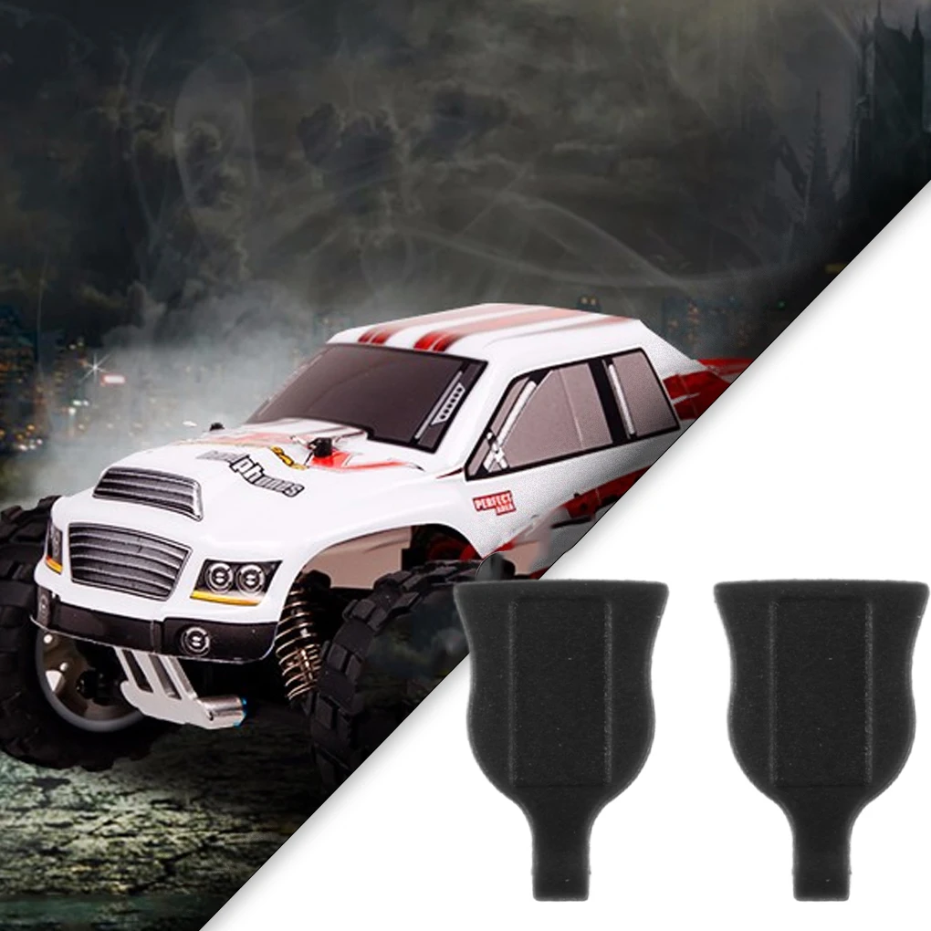 Onglets de traction en caoutchouc noir, 50 pièces, pour 1/12 1/10 1/8 1/5 RC, Clips de carrosserie de voiture, modèles à échelle, caoutchouc universel