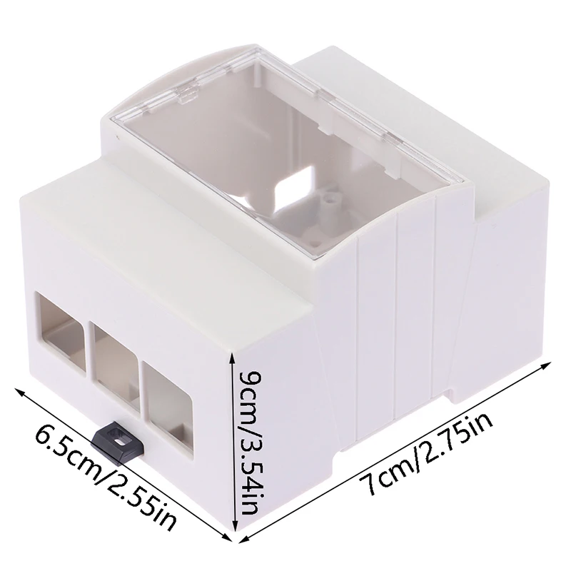 Raspberry Pi 4 Model B ABS Case DIN Rail Mount Large Inner Space Shell Protection Enclosure for RPI 4B Pi4 or Pi 3B+ 3B