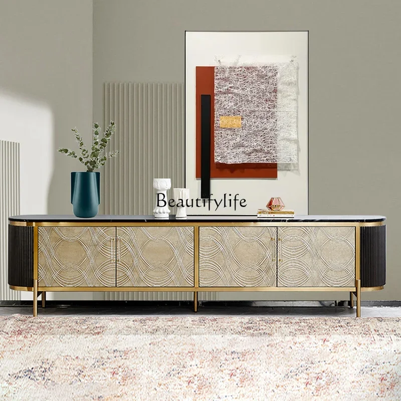 

FG40-*Light luxury TV cabinet coffee table combination high style modern simple living room high sense