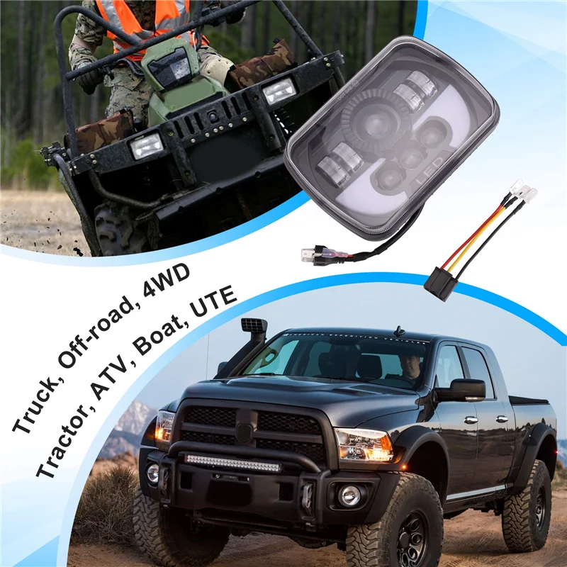 

AU34-300W 5X7 Led Headlights Led Sealed Head Light Lamp With High Low Led Headlight For Jeep Wrangler Yj Cherokee Xj