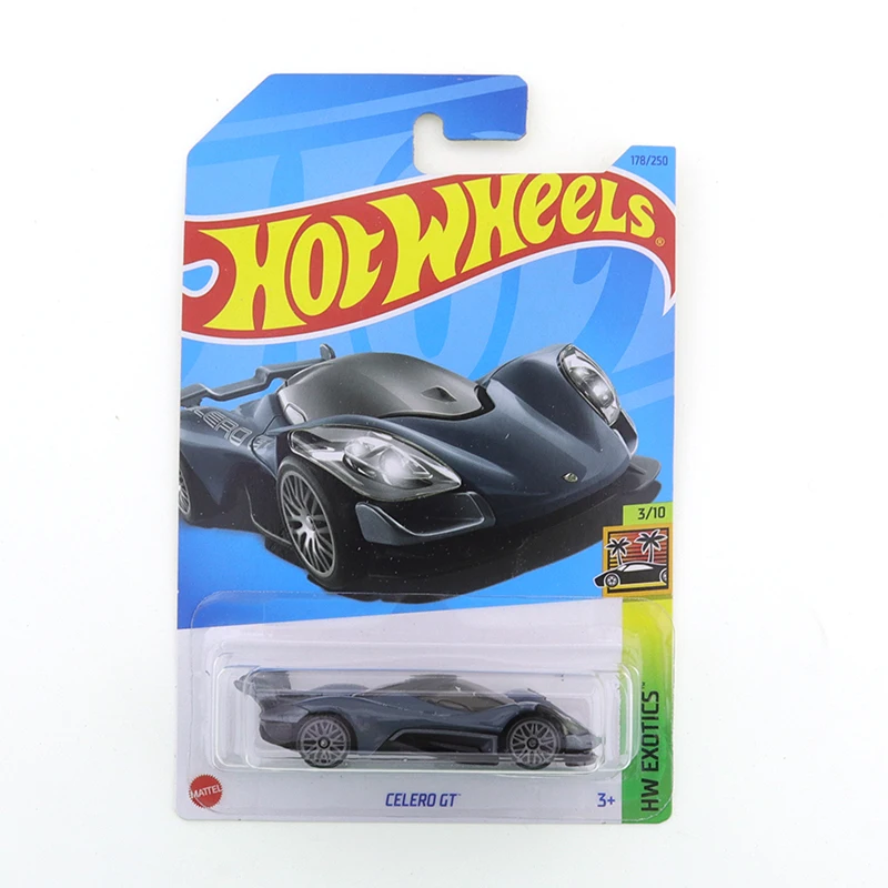 

2023 Hot Wheels CELERO GT #178/250 HW Exotics 3/10 Mini Alloy Coupe 1/64 Metal Diecast Model Car